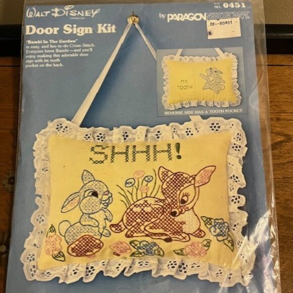 Bambi Door Sign & Tooth Pocket - Picture 1 of 4